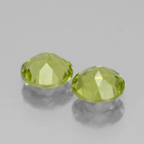 Peridoto naturale verde da  ct, taglio rotondo, VVS-VS