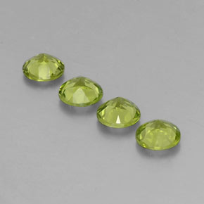 Peridoto naturale verde da  ct, taglio rotondo, VS