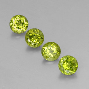 Peridoto naturale verde da  ct, taglio rotondo, VS