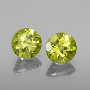 Peridoto naturale verde da  ct, taglio rotondo, VS-SI