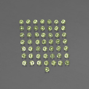 Peridoto naturale verde da  ct, taglio rotondo, VVS-VS