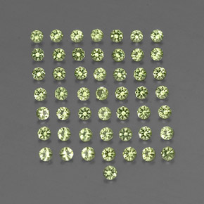 Peridoto naturale verde da  ct, taglio rotondo, VVS-VS