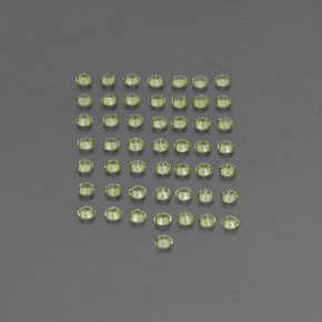 Peridoto naturale verde da  ct, taglio rotondo, VVS-VS