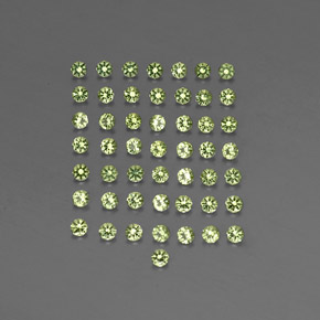 Peridoto naturale verde da  ct, taglio rotondo, VVS-VS