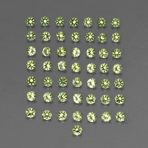 Peridoto naturale verde da  ct, taglio rotondo, VVS-VS