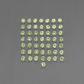 Peridoto naturale verde da  ct, taglio rotondo, VVS-VS