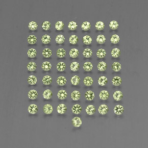 Peridoto naturale verde da  ct, taglio rotondo, VVS-VS