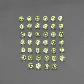 Peridoto naturale verde da  ct, taglio rotondo, VVS-VS