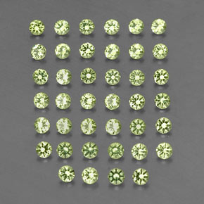 Peridoto naturale verde da  ct, taglio rotondo, VVS-VS