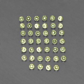 Peridoto naturale verde da  ct, taglio rotondo, VVS-VS