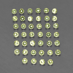 Peridoto naturale verde da  ct, taglio rotondo, VVS-VS