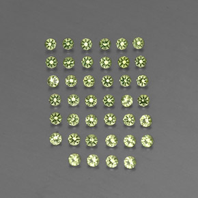 Peridoto naturale verde da  ct, taglio rotondo, VVS-VS