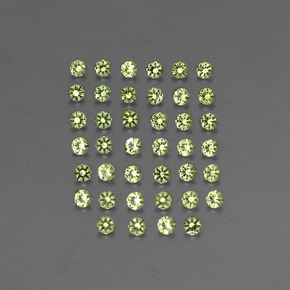 Peridoto naturale verde da  ct, taglio rotondo, VVS-VS