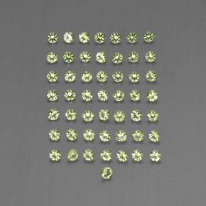 Peridoto naturale verde da  ct, taglio rotondo, VVS-VS