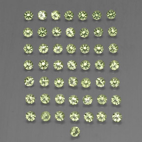 Peridoto naturale verde da  ct, taglio rotondo, VVS-VS