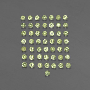 Peridoto naturale verde da  ct, taglio rotondo, VVS-VS