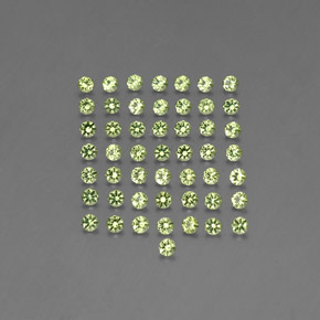 Peridoto naturale verde da  ct, taglio rotondo, VVS-VS