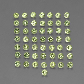 Peridoto naturale verde da  ct, taglio rotondo, VVS-VS