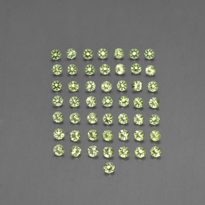 Peridoto naturale verde da  ct, taglio rotondo, VVS-VS