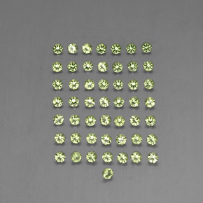 Peridoto naturale verde da  ct, taglio rotondo, VVS-VS