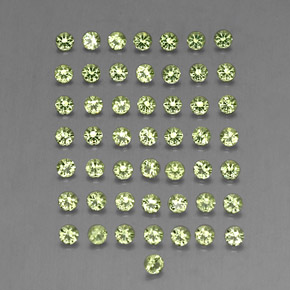 Peridoto naturale verde da  ct, taglio rotondo, VVS-VS