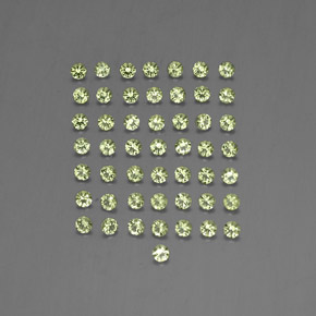 Peridoto naturale verde da  ct, taglio rotondo, VVS-VS