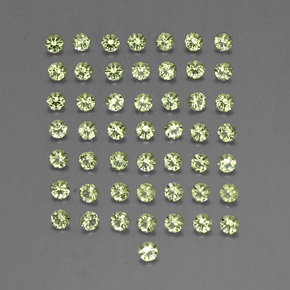 Peridoto naturale verde da  ct, taglio rotondo, VVS-VS