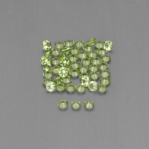 Peridoto naturale verde da  ct, taglio rotondo, VVS-VS