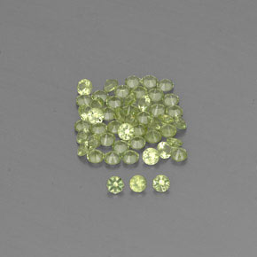 Peridoto naturale verde da  ct, taglio rotondo, VVS-VS