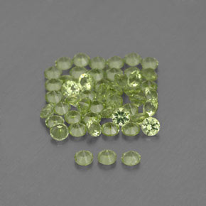 Peridoto naturale verde da  ct, taglio rotondo, VVS-VS