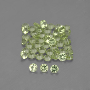 Peridoto naturale verde da  ct, taglio rotondo, VVS-VS