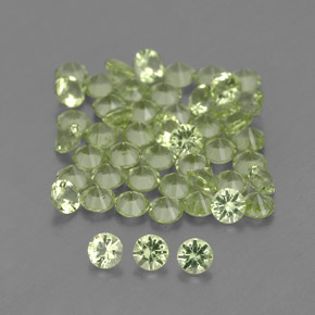 Peridoto naturale verde da  ct, taglio rotondo, VVS-VS