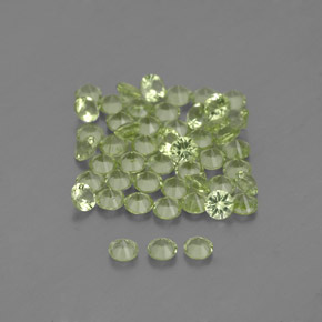 Peridoto naturale verde da  ct, taglio rotondo, VVS-VS