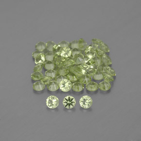 Peridoto naturale verde da  ct, taglio rotondo, VVS-VS