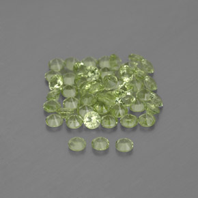 Peridoto naturale verde da  ct, taglio rotondo, VVS-VS