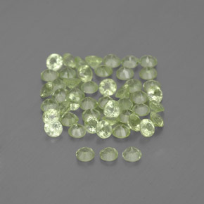 Peridoto naturale verde da  ct, taglio rotondo, VVS-VS