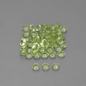 Peridoto naturale verde da  ct, taglio rotondo, VVS-VS