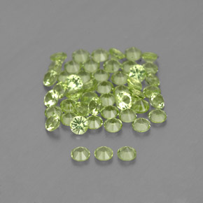 Peridoto naturale verde da  ct, taglio rotondo, VVS-VS
