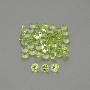 Peridoto naturale verde da  ct, taglio rotondo, VVS-VS