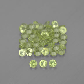 Peridoto naturale verde da  ct, taglio rotondo, VVS-VS