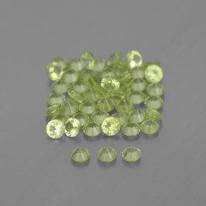 Peridoto naturale verde da  ct, taglio rotondo, VVS-VS