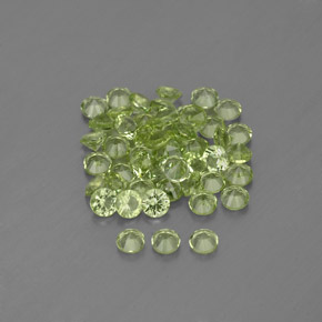 Peridoto naturale verde da  ct, taglio rotondo, VVS-VS