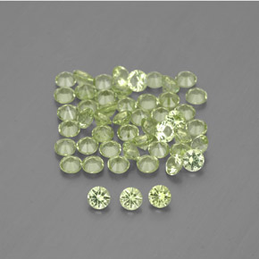 Peridoto naturale verde da  ct, taglio rotondo, VVS-VS