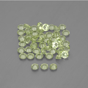 Peridoto naturale verde da  ct, taglio rotondo, VVS-VS
