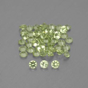 Peridoto naturale verde da  ct, taglio rotondo, VVS-VS