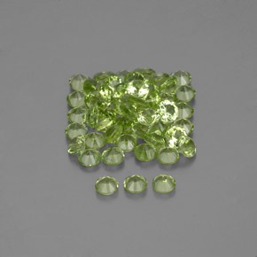 Peridoto naturale verde da  ct, taglio rotondo, VVS-VS