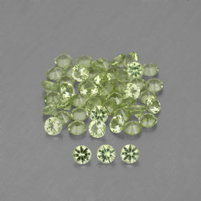 Peridoto naturale verde da  ct, taglio rotondo, VVS-VS