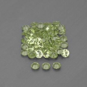 Peridoto naturale verde da  ct, taglio rotondo, VVS-VS