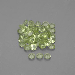 Peridoto naturale verde da  ct, taglio rotondo, VVS-VS