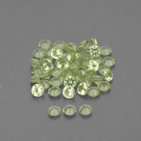 Peridoto naturale verde da  ct, taglio rotondo, VVS-VS